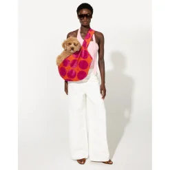 Dogguo Dot Carrier - Hondendraagtas - 60x20x22 cm Oranje Magenta One Size