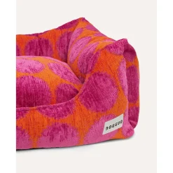 Dogguo Dot Sofa - Hondenmatras - 80x60x26 cm Oranje Magenta M