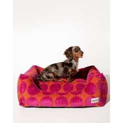 Dogguo Dot Sofa - Hondenmatras - 80x60x26 cm Oranje Magenta M