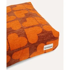 Dogguo Heart Bed - Hondenmatras - 85x55x15 cm Bruin Oranje M