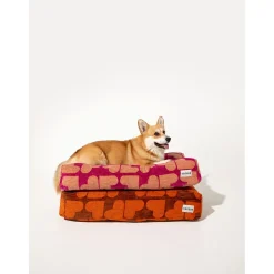 Dogguo Heart Bed - Hondenmatras - 85x55x15 cm Bruin Oranje M