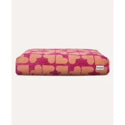 Dogguo Heart Bed - Hondenmatras - 85x55x15 cm Magenta Abrikoos M