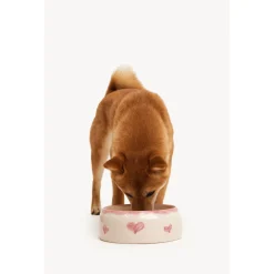 Dogguo Heart Dogbowl Pink&Beige - Hondenvoerbak