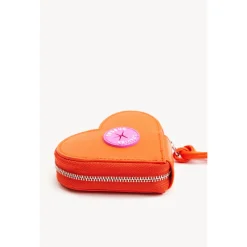 Dogguo Heart Poepzakjes Houder - Hondenriem - Ø10x3 cm Oranje Voor Honden