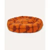 Dogguo Heart Round Bed - Hondenmatras - 55x55x20 cm Bruin Oranje S