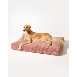 Dogguo Maze Bed - Hondenmatras - 105x65x15 cm Pink Mokka L