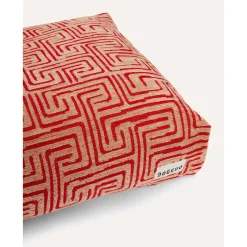 Dogguo Maze Bed - Hondenmatras - 125x75x15 cm Mokka Rood Xl