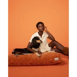 Dogguo Maze Bed - Hondenmatras - 85x55x15 cm Bruin Abrikoos M