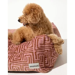Dogguo Maze Sofa - Hondenmatras - 80x60x26 cm Pink Mokka M