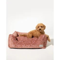 Dogguo Maze Sofa - Hondenmatras - 80x60x26 cm Pink Mokka M
