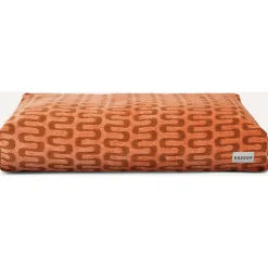 Dogguo Retro Wave  Bed - Hondenmatras - 105x65x15 cm Abrikoos Bruin L