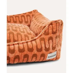 Dogguo Retro Wave Sofa - Hondenmatras - 80x60x26 cm Abrikoos Bruin M