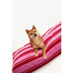 Dogguo Stripe Bed Rood&Pink - Hondenmatras