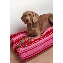 Dogguo Stripe Bed Rood&Pink - Hondenmatras