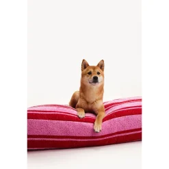 Dogguo Stripe Bed Rood&Pink - Hondenmatras