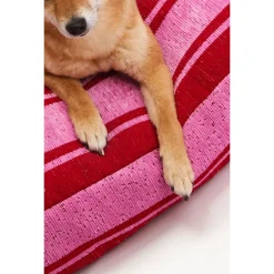 Dogguo Stripe Bed Rood&Pink - Hondenmatras