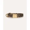 Dogguo Zebra Collar - Hondenhalsband - Ø15 cm Beige Zwart Xs