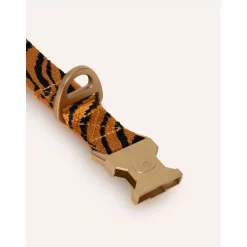 Dogguo Zebra Collar - Hondenhalsband - Ø26 cm Roest Zwart L