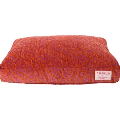 Dogguo Zebra Flat Bed - Hondenmatras - 60x40 cm Magenta Oranje S