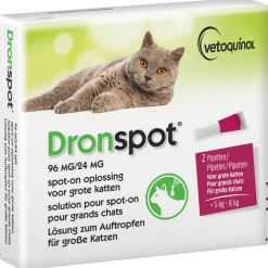 Dronspot Spot-On Kat  5 - 8 Kg - Anti wormenmiddel - 2 pip >5 - 8 Kg L