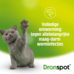 Dronspot Spot-On Kat  5 - 8 Kg - Anti wormenmiddel - 2 pip >5 - 8 Kg L