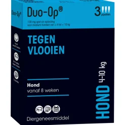 Duo-Op 100mg Hond  Tegen Vlooien 4-10 Kg - Anti vlooienmiddel - 3 pip