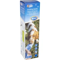 Duvo+ Drinkfles - Hondendrinkbak - 28.5x6.5x6.5 cm 450 ml Blauw