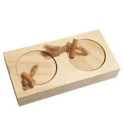 Duvo+ Houten Sniffle `n Snack Puzzle Cas - Speelgoed - 12x6x2.5 cm