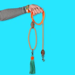 Dwam Looplijn Carrot Cake Touw - Hondenriem - 155x1 cm Oranje