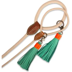 Dwam Looplijn Sand Touw - Hondenriem - 155x1.4 cm Zand