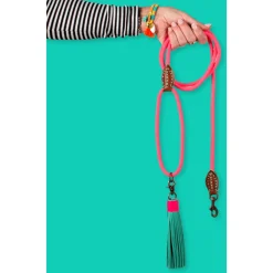 Dwam Looplijn Sugarbabe Touw Pink - Hondenriem