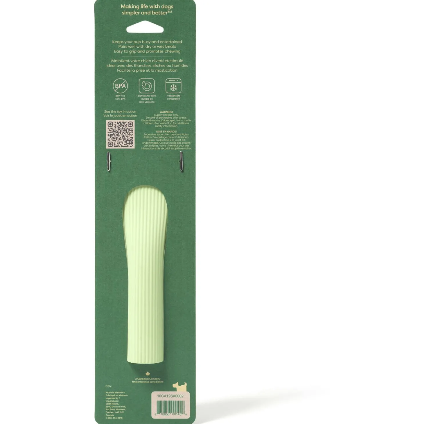 Earth Rated Chew Toy Groen - Hondenspeelgoed