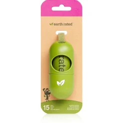 Earth Rated Poepzakjes Met Houder Lavendel - Hondenpoepzakjes - Groen 15 stuks