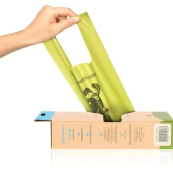 Earth Rated Poepzakjes Met Handvat - Hondenpoepzakjes - 34.2x17.7 cm Groen 120 stuks