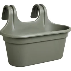 Easyday Balkonbak Joy Easyfix Duo - Plantenbak - 35x27x25 cm Olijfgroen