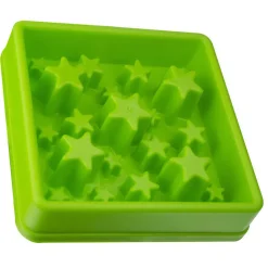 Eat Slow Live Longer Anti-Schrok Voerbak Ster Groen - Hondenvoerbak