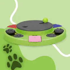 Eat Slow Live Longer Puzzle Circle - Hondenspeelgoed - Ø27x5 cm Groen