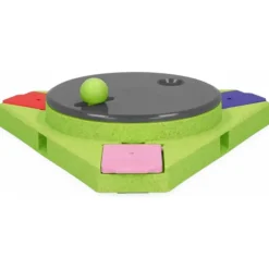 Eat Slow Live Longer Puzzle Triangle - Hondenspeelgoed - 25x25x4 cm Groen