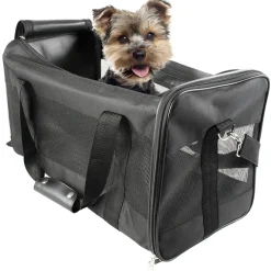 Ebi Nylontas M - Hondendraagtas - 50x27x29 cm 1.3 kg Zwart