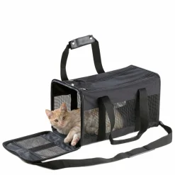 Ebi Nylontas M - Hondendraagtas - 50x27x29 cm 1.3 kg Zwart