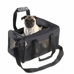 Ebi Nylontas M - Hondendraagtas - 50x27x29 cm 1.3 kg Zwart