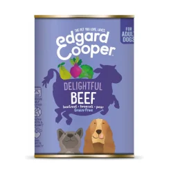 Edgard&Cooper Blik Beef Adult - Hondenvoer - Rund Rode Biet Broccoli 400 g Graanvrij