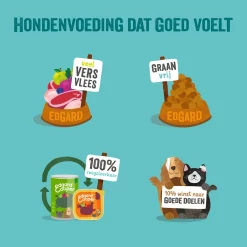 Edgard&Cooper Blik Duck Chicken Puppy - Hondenvoer - Eend Kip Banaan 400 g Graanvrij