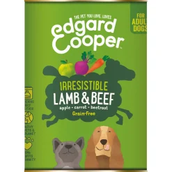Edgard&Cooper Blik Lamb Beef Adult - Hondenvoer - Lam Rund Appel 400 g Graanvrij