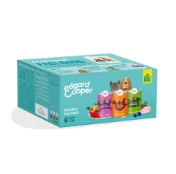 Edgard&Cooper Blik Multipack Dog Adult - Hondenvoer - Kip Wild Lam 6x400 g