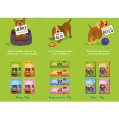 Edgard&Cooper Chicken Bites - Hondensnacks - Kip Bosbessen Appel 50 g