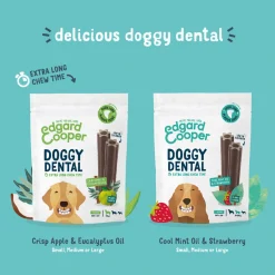Edgard&Cooper Doggy Dental Aardbei&Mint - Hondensnacks