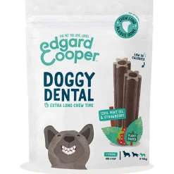 Edgard&Cooper Doggy Dental Aardbei&Mint - Hondensnacks