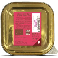 Edgard&Cooper Kuipje Bio Beef Adult - Hondenvoer - Rund Kokos Chiazaad 100 g Biologisch