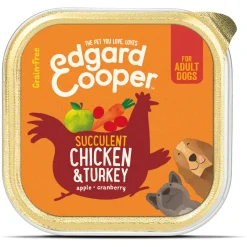 Edgard&Cooper Kuipje Chicken Turkey Adult - Hondenvoer - Kip Kalkoen Appel 150 g Graanvrij